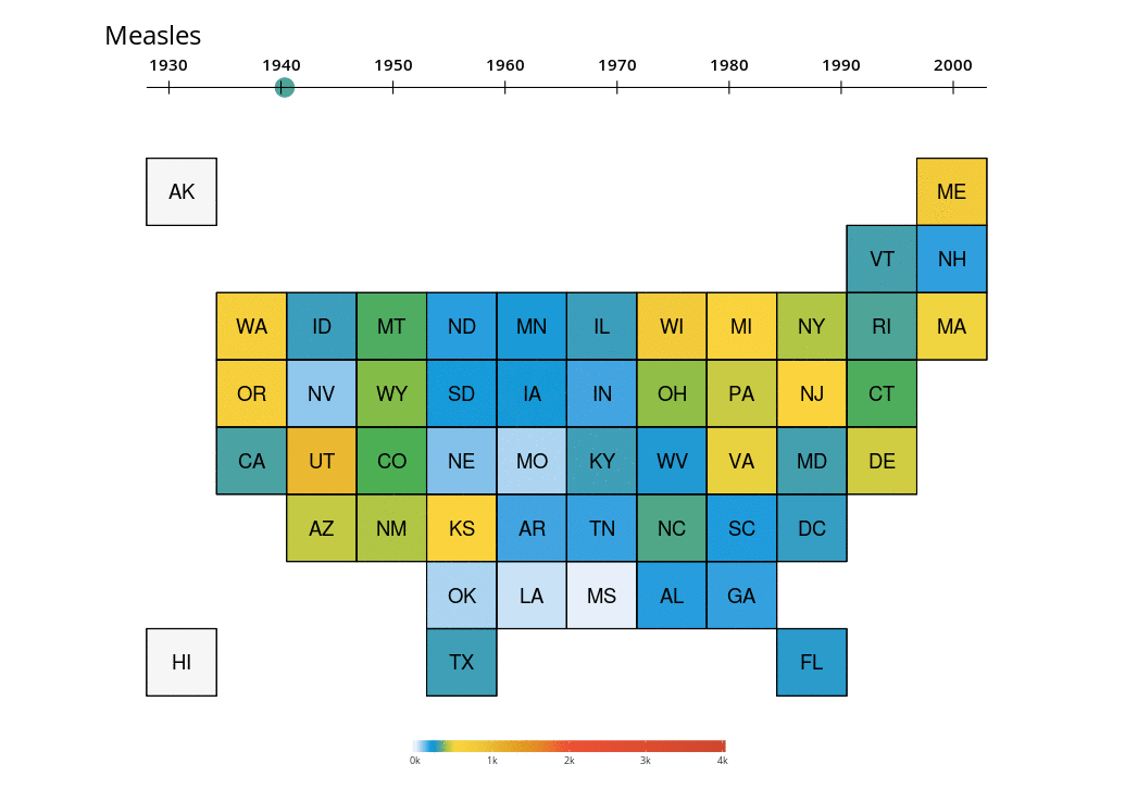 Project img for Makeover Monday: WSJ Measles Vaccination Chart